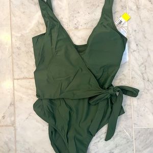 Summersalt The Perfect Wrap One Piece Olive size 6